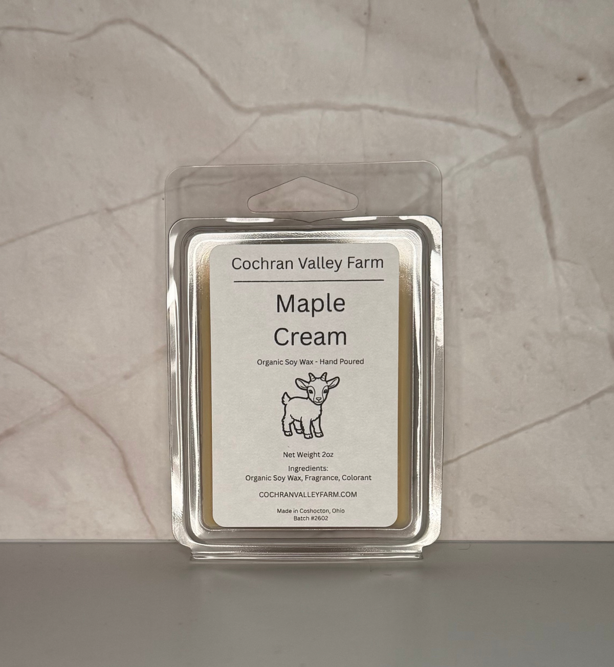 Maple Cream Organic Soy Wax Melts