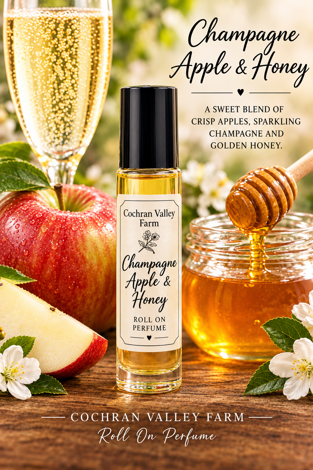 Champagne, Apple & Honey Roll-on Perfume
