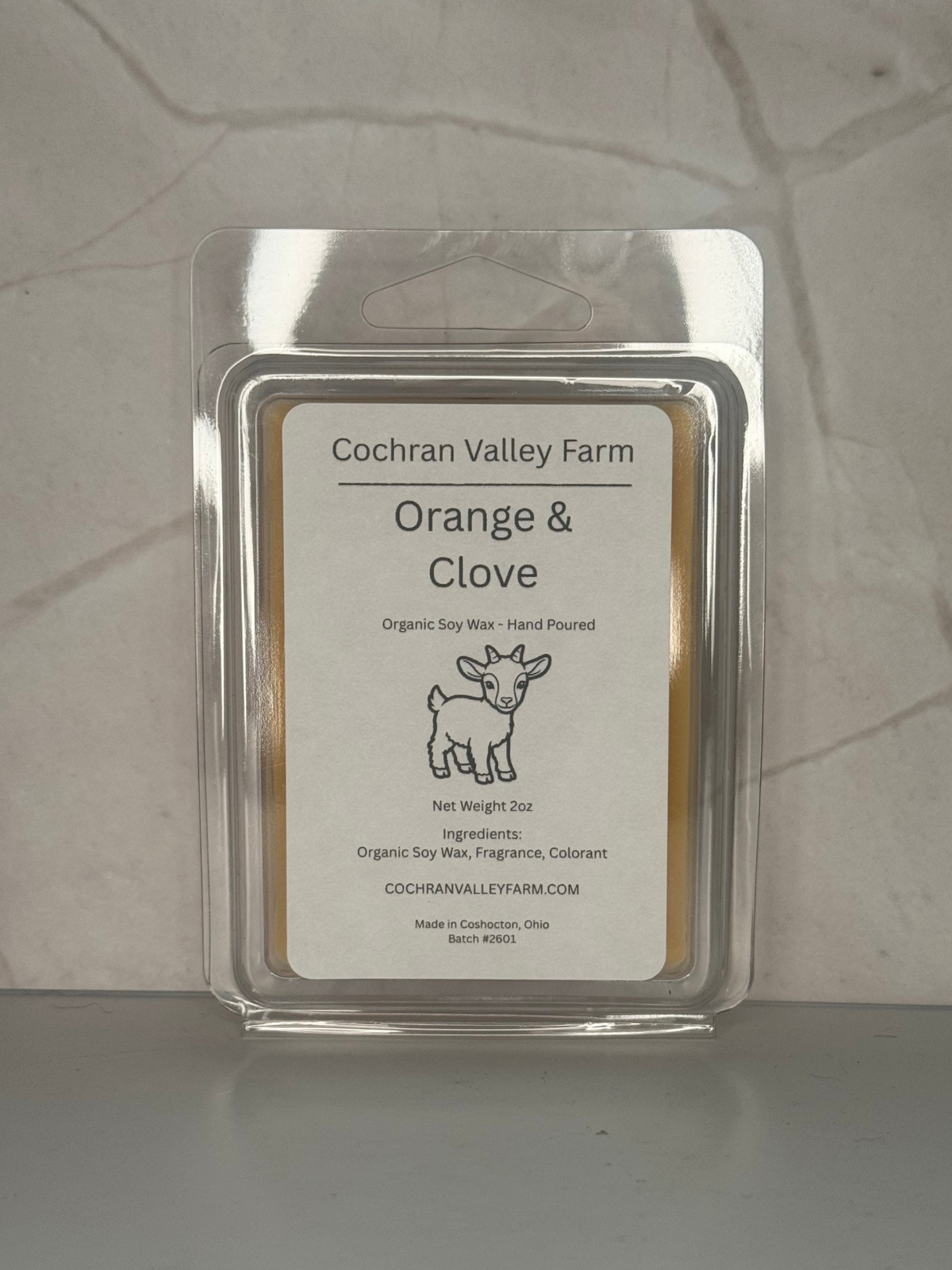 Orange & Clove Organic Soy Wax Melt