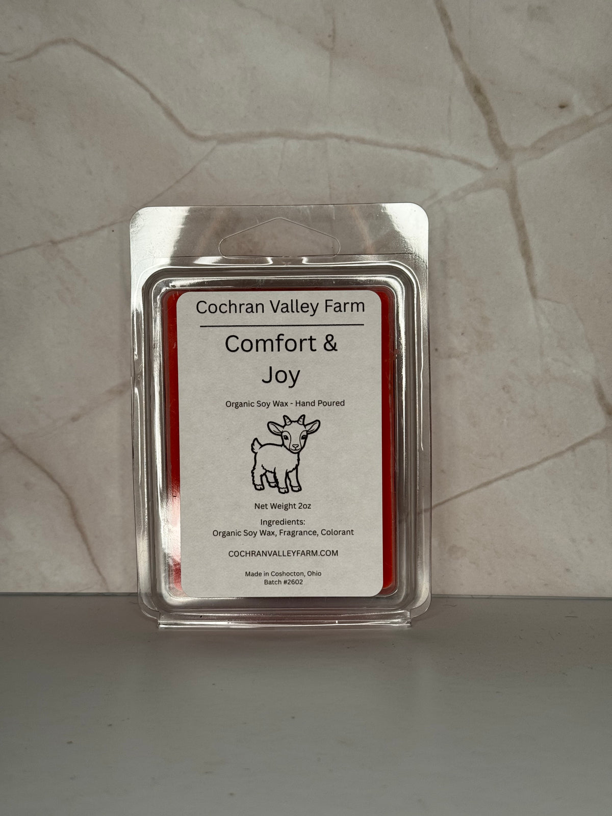 Comfort & Joy Organic Soy Wax Melt