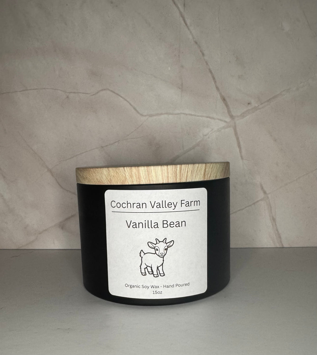 Vanilla Bean Organic Soy Wax Candle