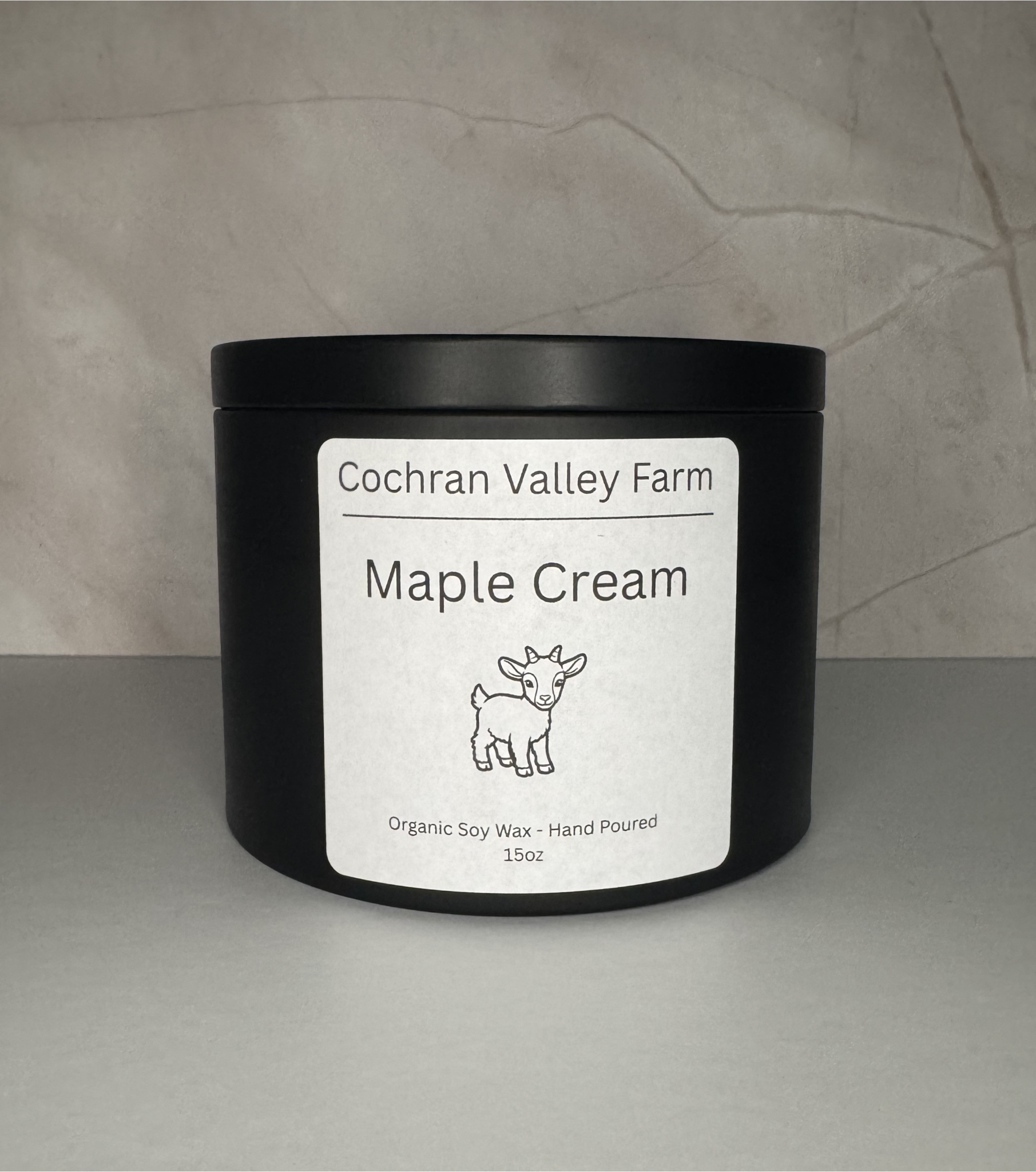 Maple Cream Organic Soy Wax Candle