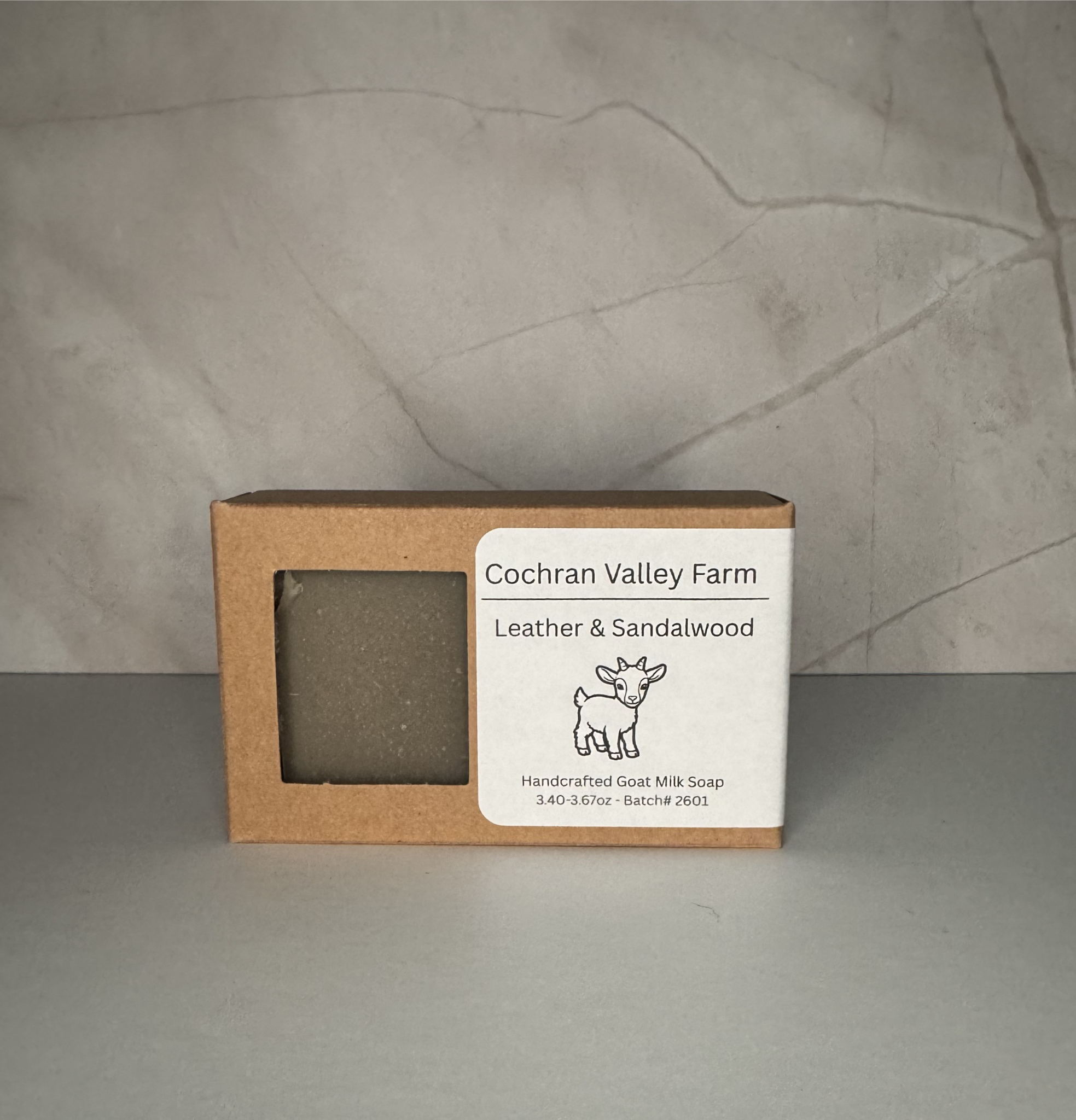 Leather & Sandalwood Goat Milk Soap