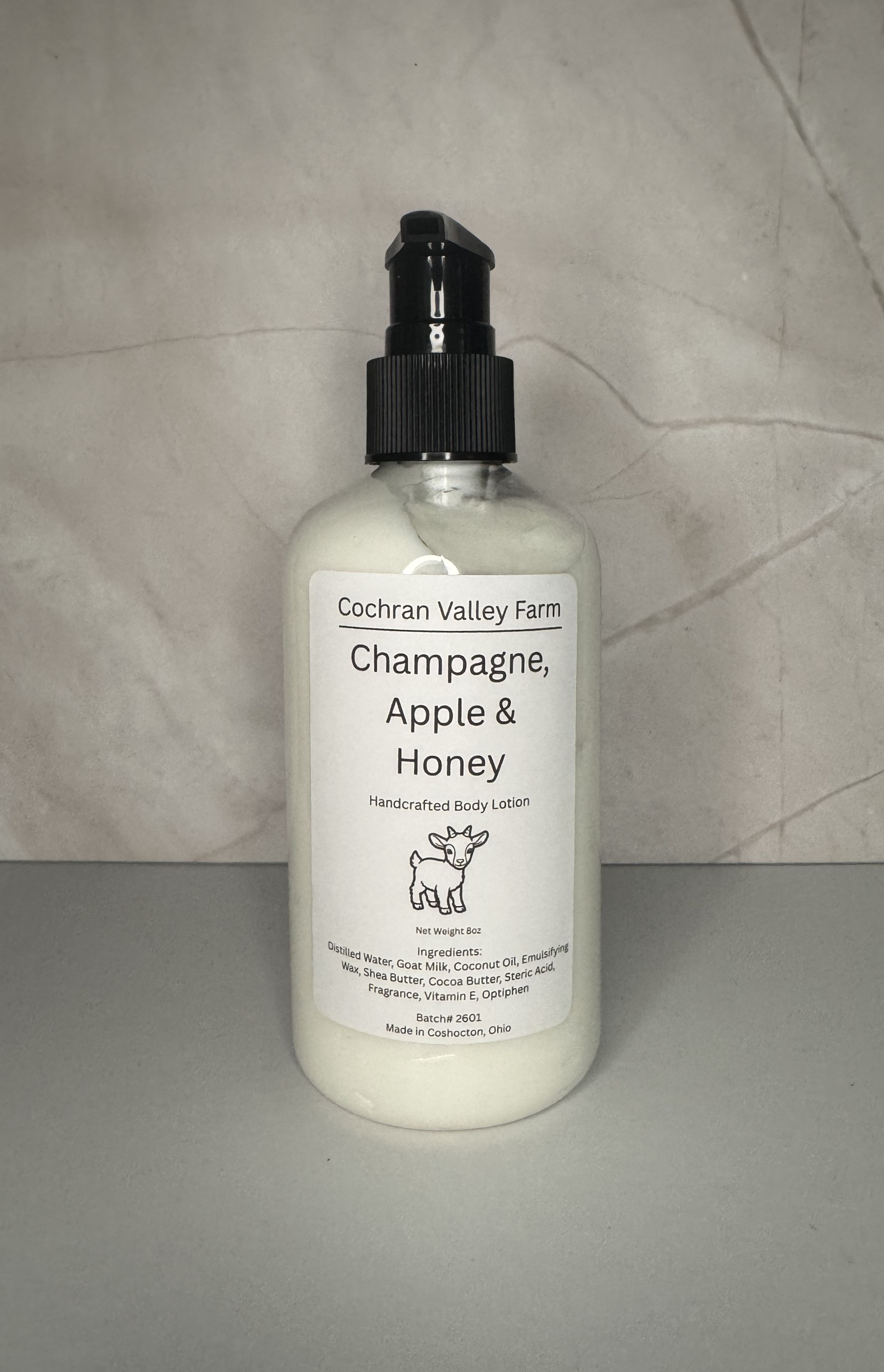 Champagne, Apple & Honey Goat Milk Lotion